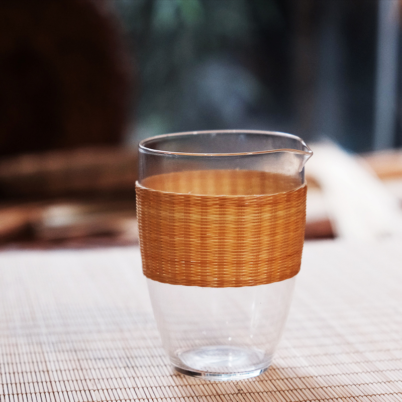 竹丝扣玻璃公杯