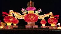 云南昆明世博园：彩灯点亮迎佳节