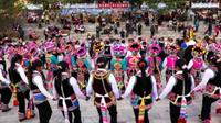 古老的朝山习俗，延续千年的村歌社舞