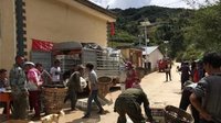 河西乡村民喜领乌骨鸡苗